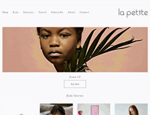 Tablet Screenshot of lapetitemag.com